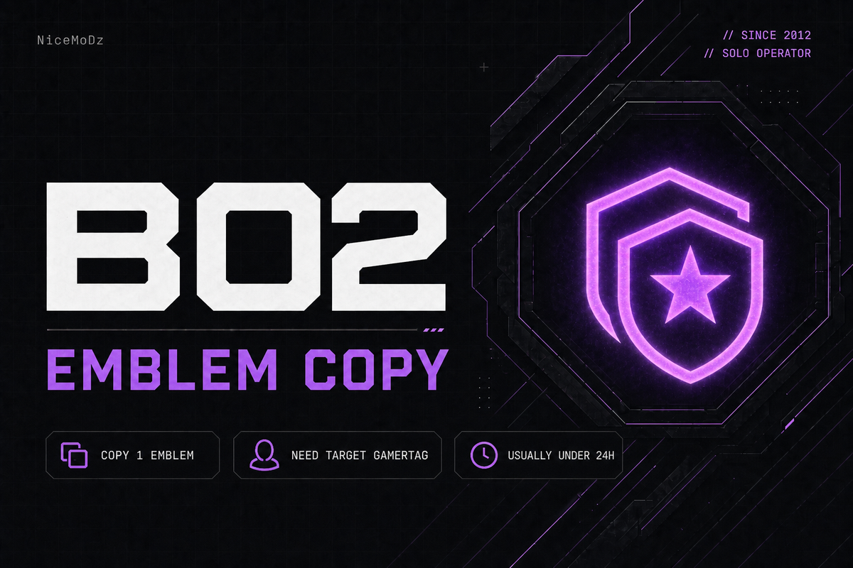 Black Ops 2 Copy/Steal Emblem (XBOX)
