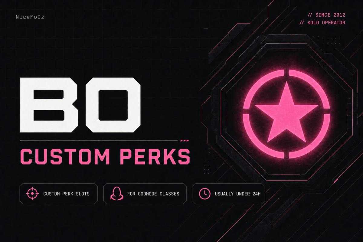 Black Ops Custom Perks