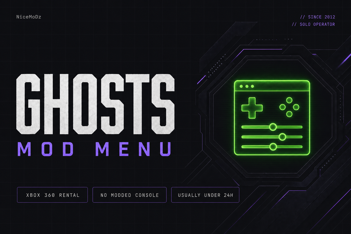 Ghost Mod Menu Rental (XBOX 360)