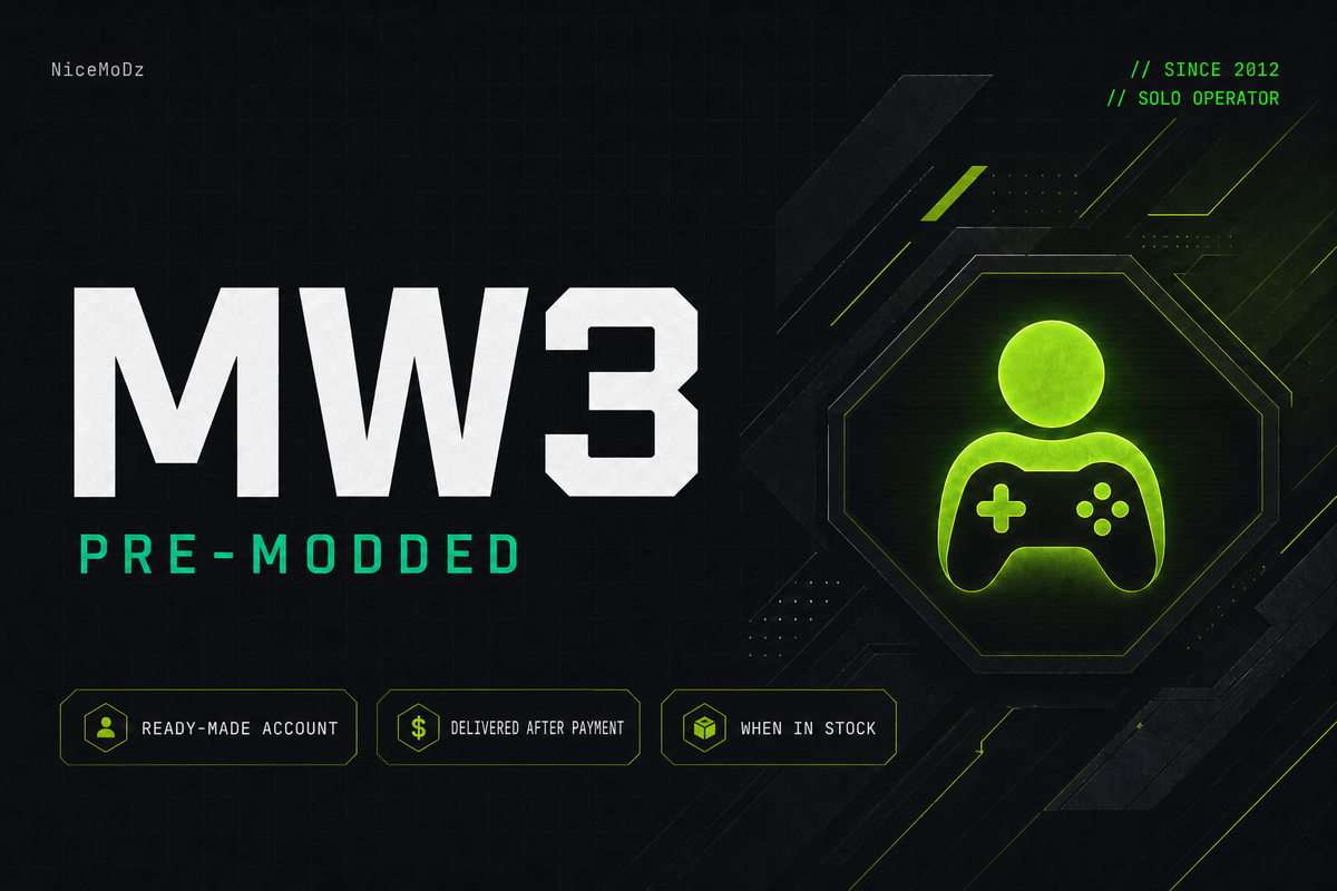 Modern Warfare 3 Pre-Modded Account